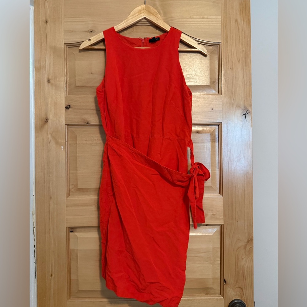 Ann Taylor Red Wrap Dress